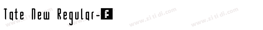 Tate New Regular字体转换